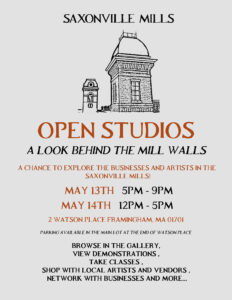 Saxonville Mills Open Studios 2022